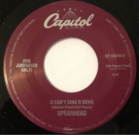 Spearhead - U Can't Sing R Song / Ganja Babe (7" Single)