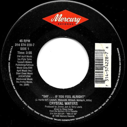 Crystal Waters / Gina Thompson - Say.../ You Bring Me Sunshine (7" Single)