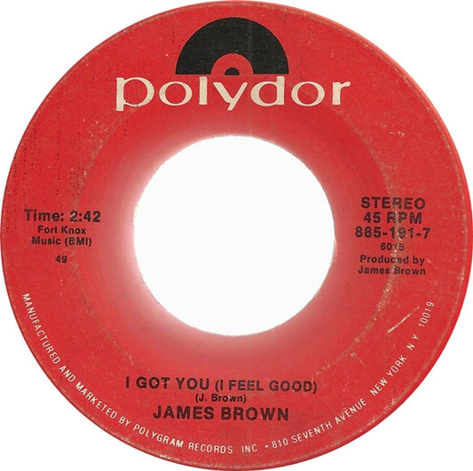 James Brown - I Got You (I Feel Good) / Cold Sweat (7" Single)
