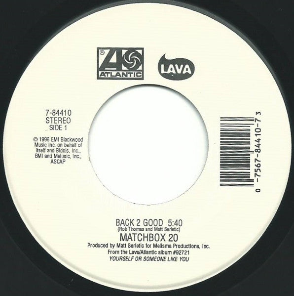 Matchbox Twenty - Back 2 Good (7" Single)