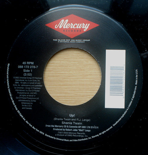 Shania Twain - Up! (7" Single)