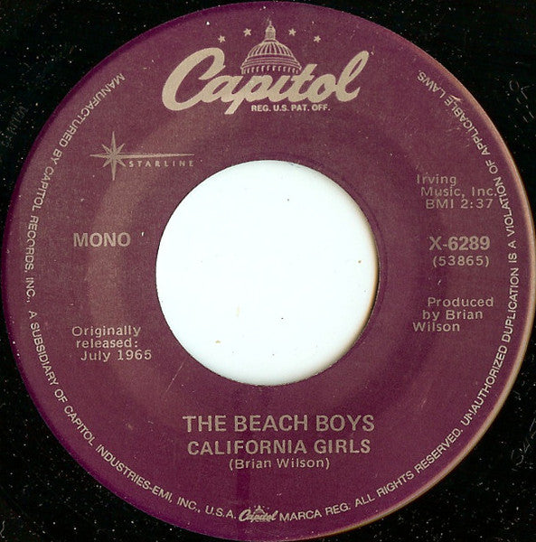 The Beach Boys - California Girls (7" Single)