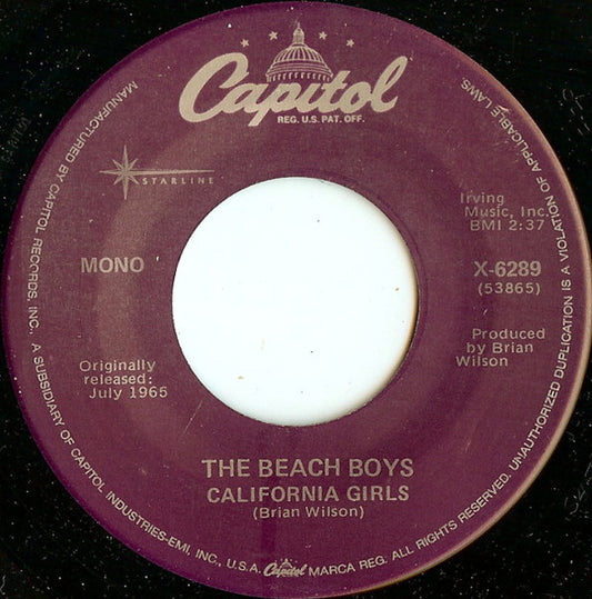 The Beach Boys - California Girls (7" Single)