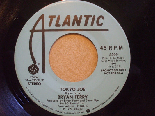 Bryan Ferry - Tokyo Joe (7" Single, Promo)