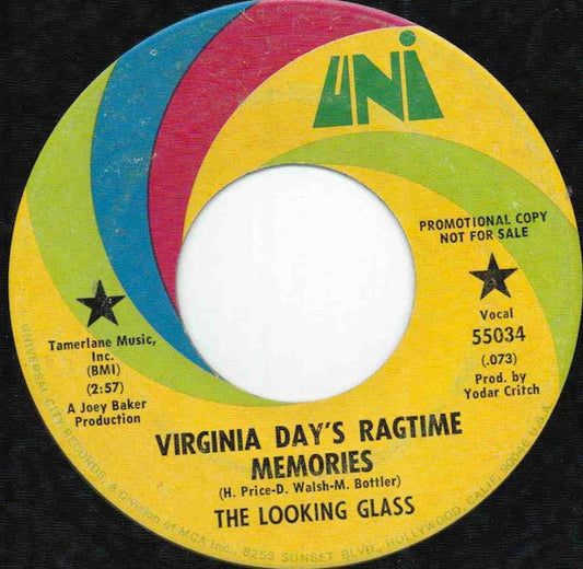 The Looking Glass - Virginia Day's Ragtime Memories (7" Single, Promo)