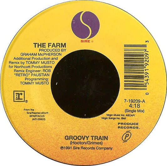 The Farm - Groovy Train / Stepping Stone (7" Single)