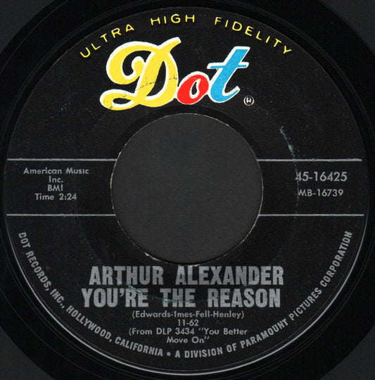Arthur Alexander - You're The Reason / Go Home Girl (7" Single)