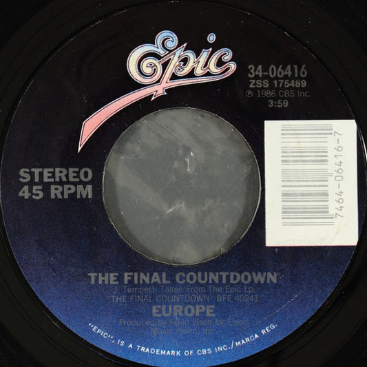 Europe - The Final Countdown (7" Single)