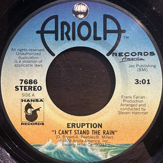 Eruption - I Can't Stand The Rain (7" Single)