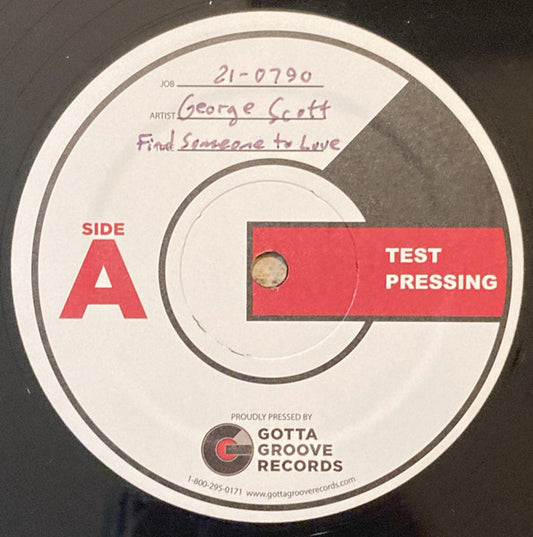 George Scott - Find Someone To Love (LP, Test Pressing)