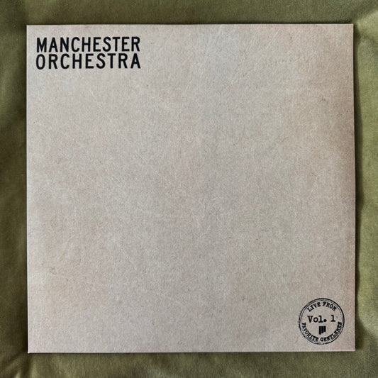 Manchester Orchestra - Live From Favorite Gentlemen Vol. 1 (3xLP, Ltd)