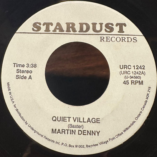 Martin Denny / Cozy Cole - Quiet Village / Topsy Part 2 (7" Single)