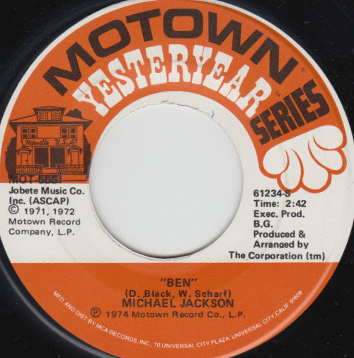 Michael Jackson - Ben / I Wanna Be Where You Are (7" Single)