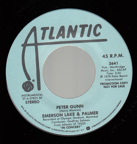Emerson, Lake & Palmer - Peter Gunn (7" Single, Promo)