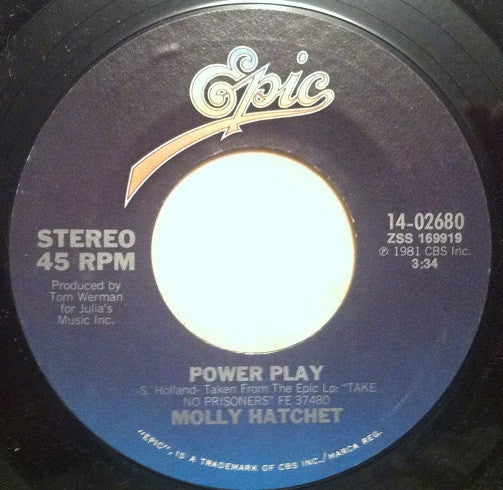 Molly Hatchet - Power Play / Bloody Reunion (7" Single)