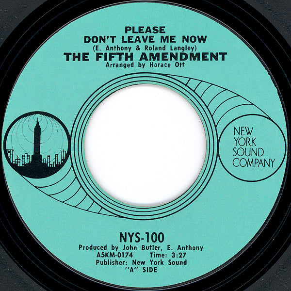 The Fifth Amendment - Please Don't Leave Me Now / Got You Where… (7" Single)