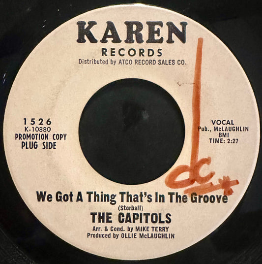 The Capitols - We Got A Thing That's In The Groove (7" Single, Promo)