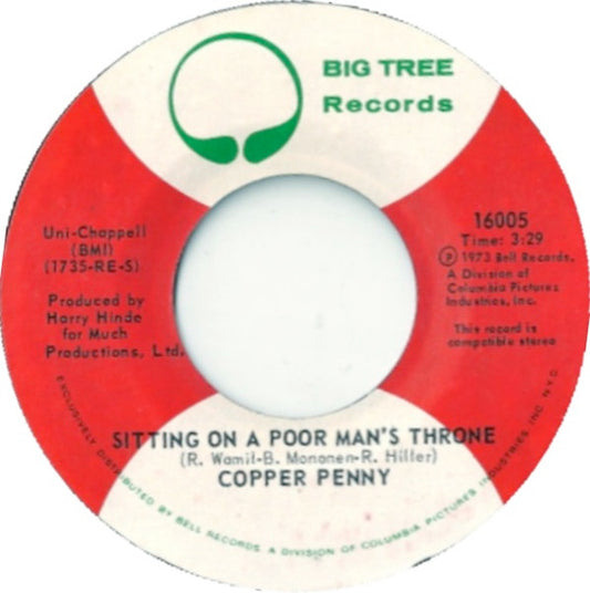 Copperpenny - Sitting On A Poor Man's Throne (7" Single)