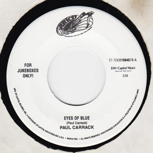 Paul Carrack - Eyes Of Blue / For Once In Our Lives (7" Single)
