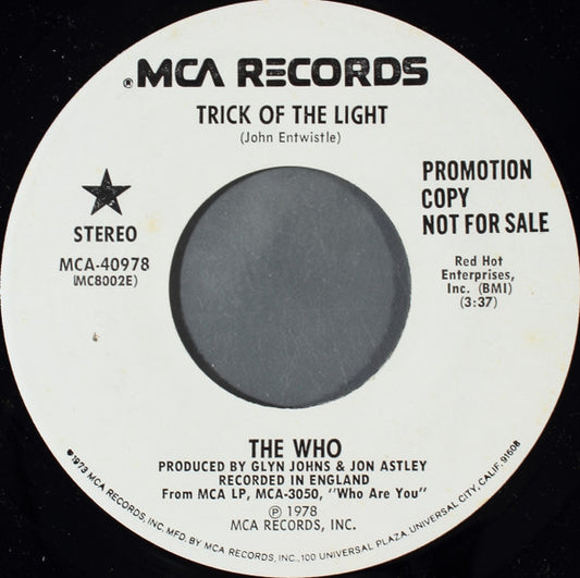 The Who - Trick Of The Light (7" Single, Promo)