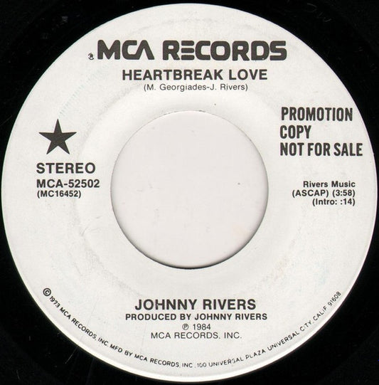 Johnny Rivers - Heartbreak Love (7" Single, Promo)