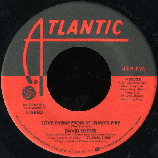 David Foster - Love Theme From St. Elmo's Fire
