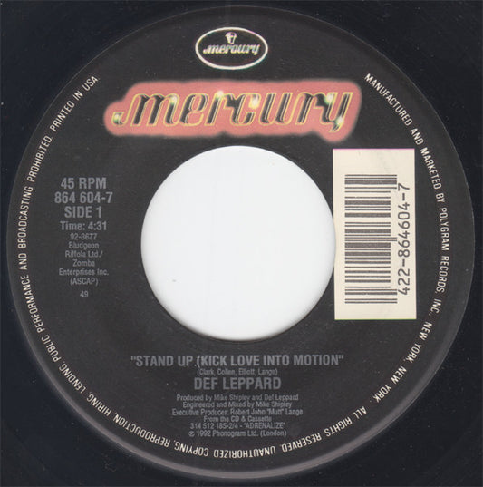 Def Leppard - Stand Up (Kick Love Into Motion) (7" Single)