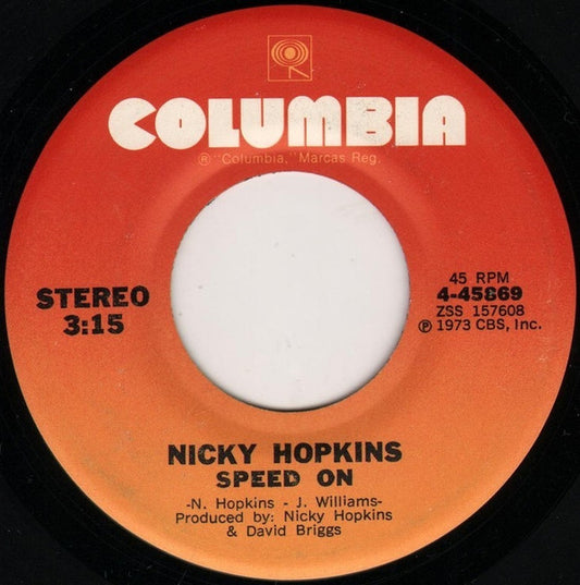 Nicky Hopkins - Speed On / Sundown In Mexico (7" Single)