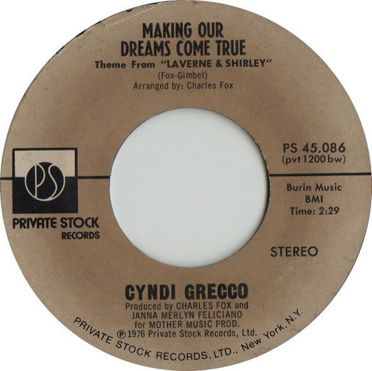 Cyndi Grecco - Making Our Dreams Come True / Watching You
