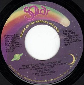 Shalamar - Sweeter As The Days Go By (7" Single)