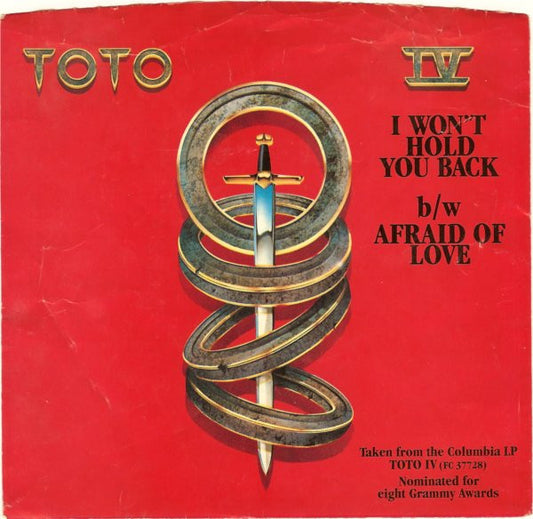 Toto - I Won't Hold You Back (7" Single)