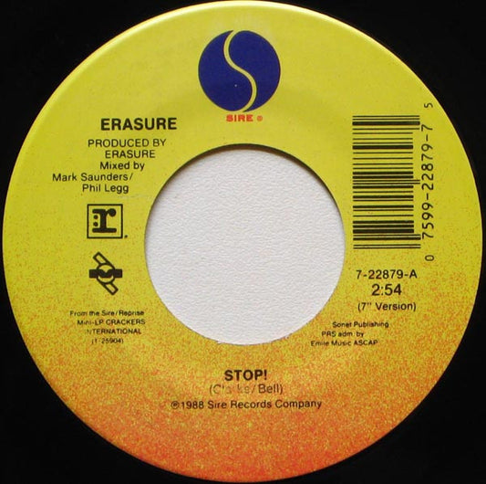 Erasure - Stop! (7" Single)