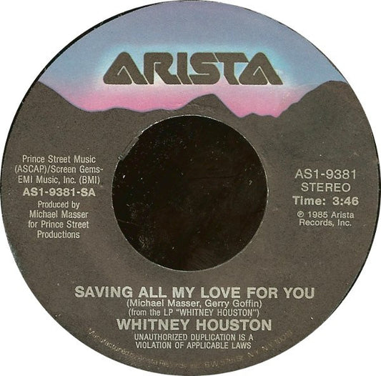 Whitney Houston - Saving All My Love For You