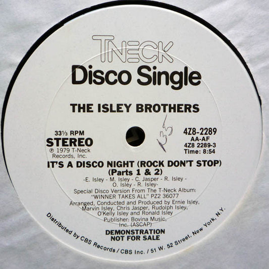 The Isley Brothers - It's A Disco Night / Ain't Givin' Up No Love