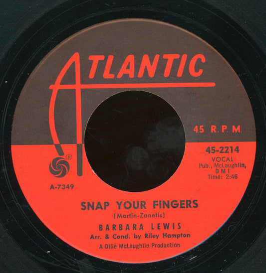 Barbara Lewis - Snap Your Fingers / Puppy Love
