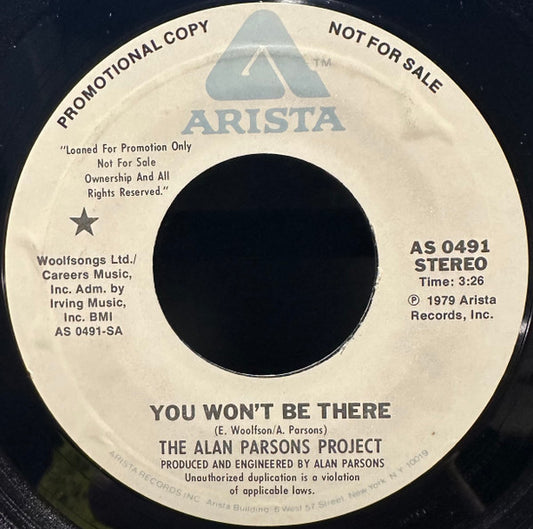 The Alan Parsons Project - You Won't Be There (7" Single, Promo)