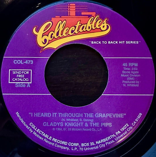 Gladys Knight & The Pips - I Heard It Through The Grapevine / The End… (7")