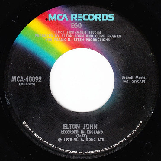 Elton John - Ego / Flinstone Boy (7" Single)