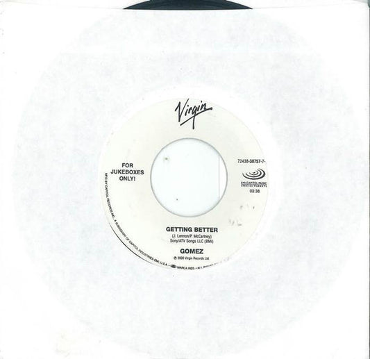 Gomez - Getting Better / Bring Your Lovin' Back Here (7" Single)