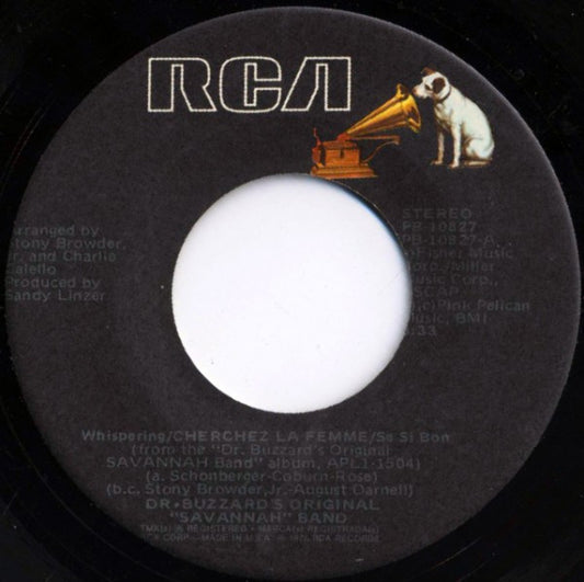 Dr. Buzzard's Original Savannah Band - Whispering  (7" Single)