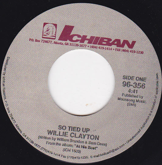Willie Clayton - So Tied Up (7" Single)