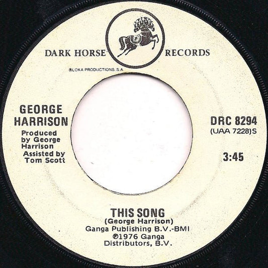 George Harrison - This Song (7" Single)