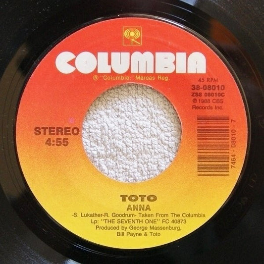 Toto - Anna (7" Single)