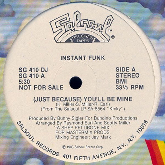 Instant Funk - (Just Because) You'll Be Mine (12" Single, Promo)