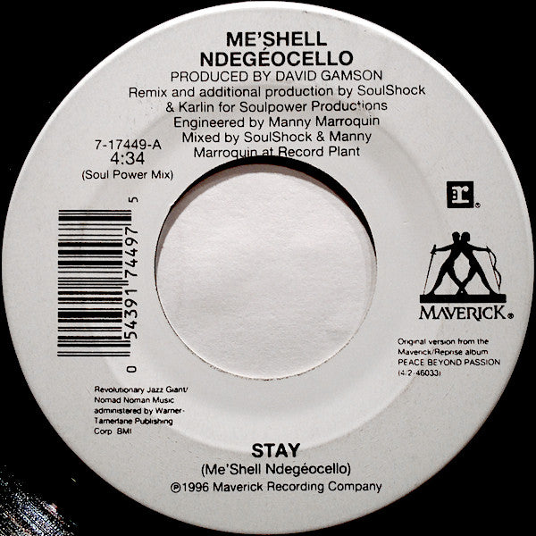 Me'Shell NdegeOcello - Stay (7" Single)