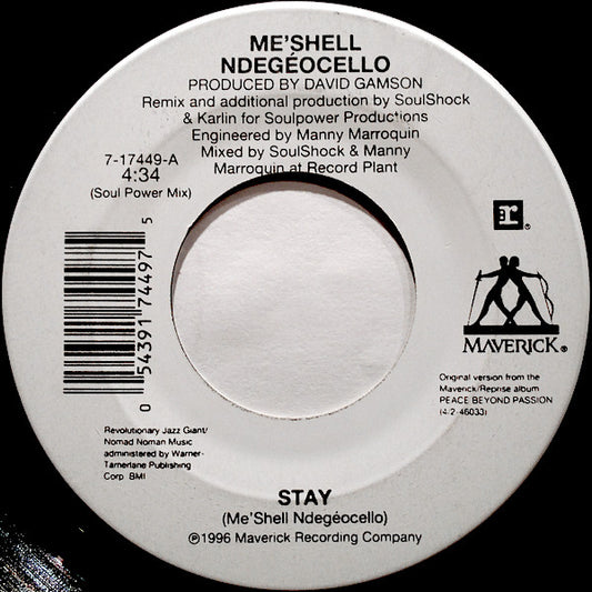 Me'Shell NdegeOcello - Stay (7" Single)