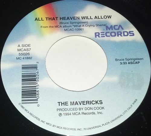 The Mavericks - All That Heaven Will Allow (7" Single)