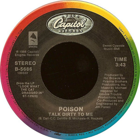 Poison - Talk Dirty To Me (7" Single)