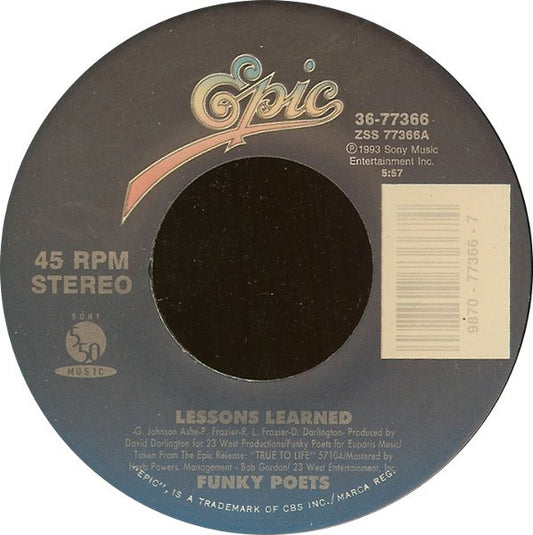 Funky Poets - Lessons Learned (7" Single)