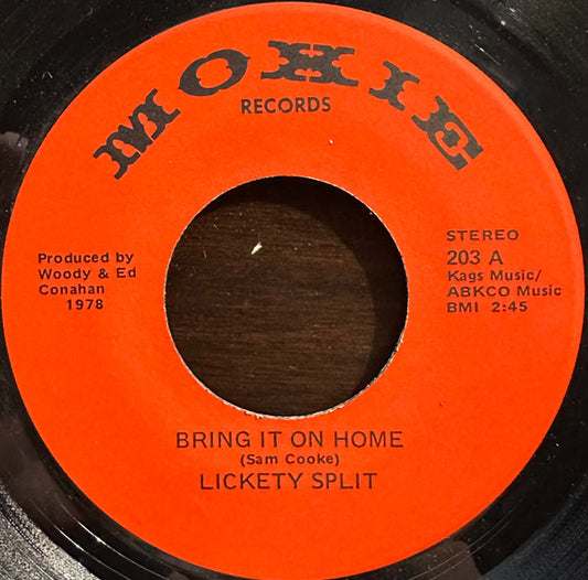 Lickety Split - Bring It On Home / Bookin' Back (7" Single)